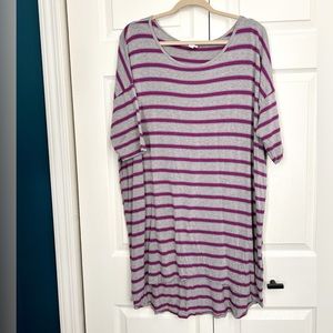 Lularoe Nautical Striped Tunic Top